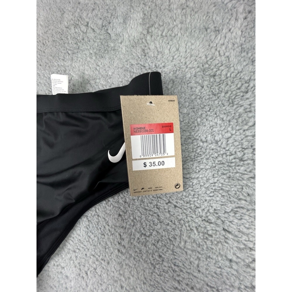 Nike Sneakerkini High Waist Cheeky Bikini Bottom NESSC256-001 Womens Size Large - Picture 2 of 6